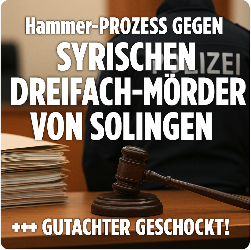 +++ PROZESS GEGEN SYRISCHEN DREIFACH-MÖRDER VON SOLINGEN +++GUTACHTER SCHOCKT: „EMPATHIELOS, RADIKAL, VON GEWALT FASZINIERT!“