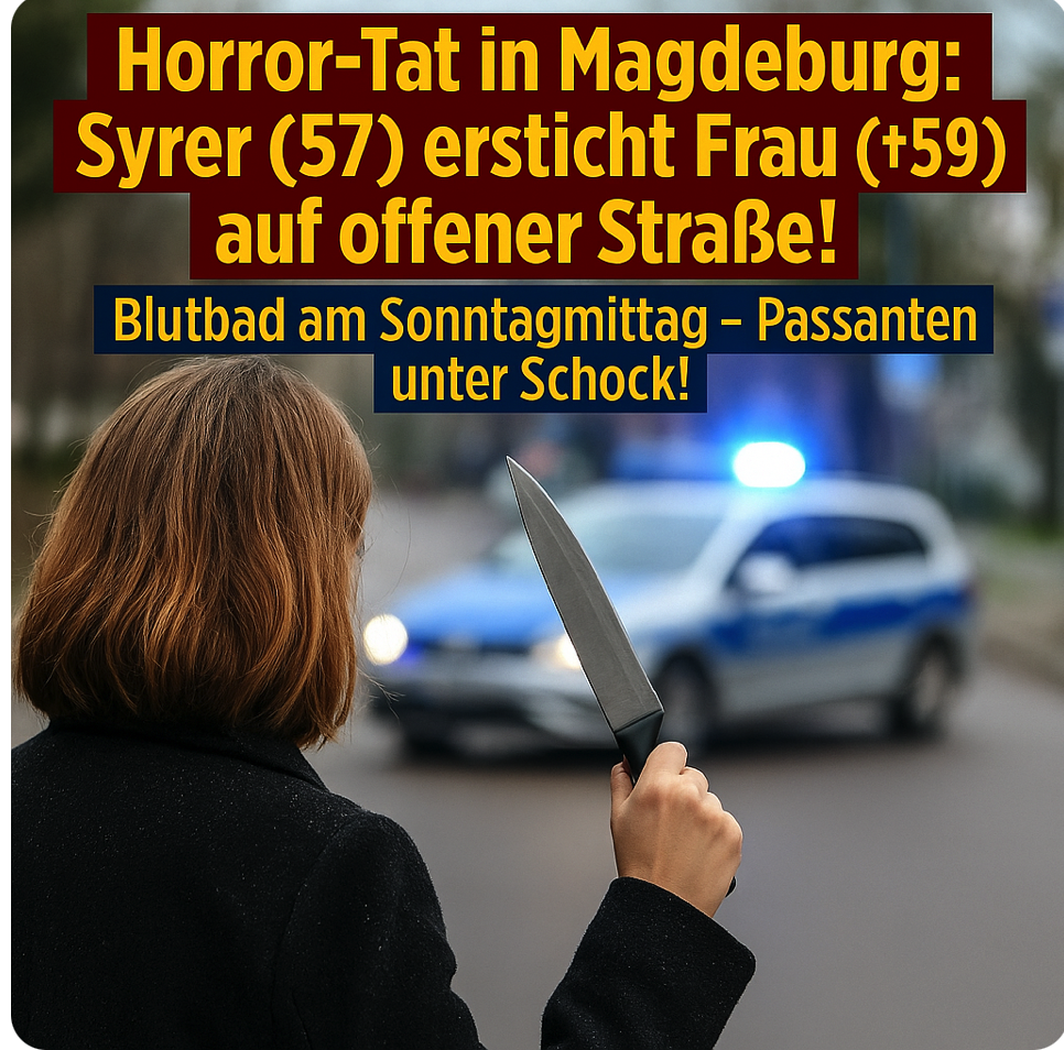 HORROR-TAT IN MAGDEBURG! SYRER (57) ERSTICHT FRAU (†59) AUF OFFENER STRASSE – MORD AM HELLEN TAG SCHOCKT DIE STADT!