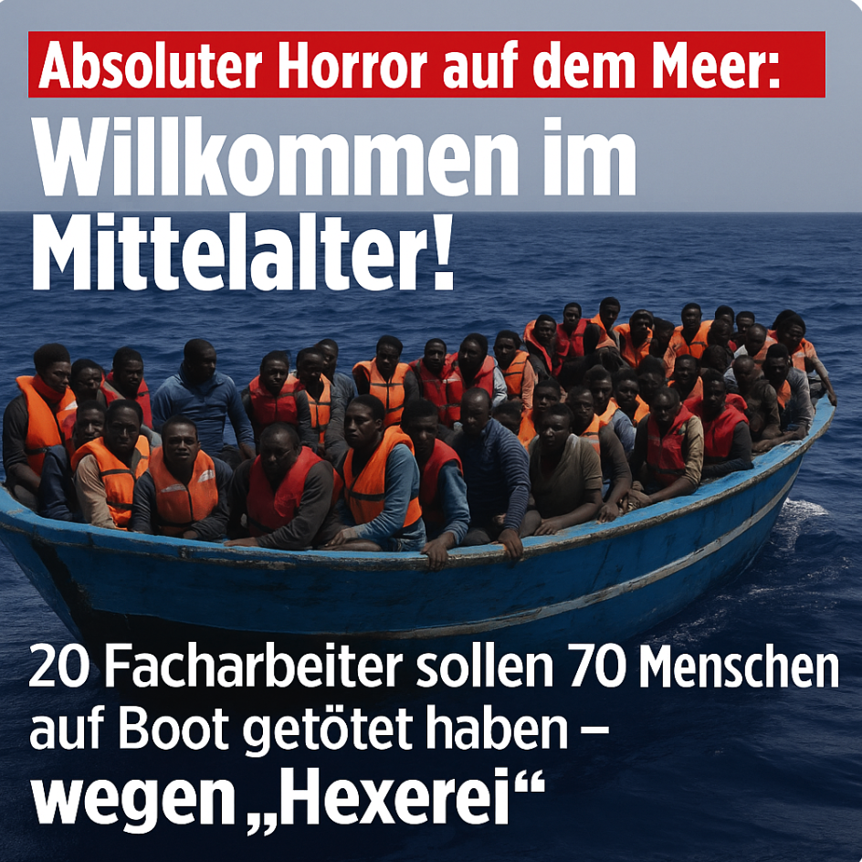 Absoluter Horror auf dem Meer: Willkommen im Mittelalter! 20 Facharbeiter sollen 70 Menschen auf Boot getötet haben – wegen „Hexerei“! Bluttat auf hoher See schockt die Welt!