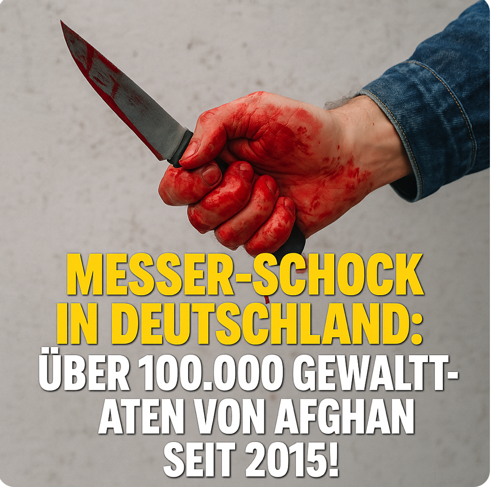 Messer-Schock in Deutschland: Über 100.000 Gewalttaten von Afghanen seit 2015! Innenministerium legt alarmierende Zahlen vor – Angst in den Straßen wächst!