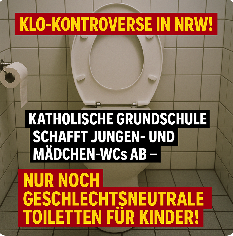 Geschlechter-Revolution auf der Schultoilette! Katholische Grundschule wagt das Undenkbare!