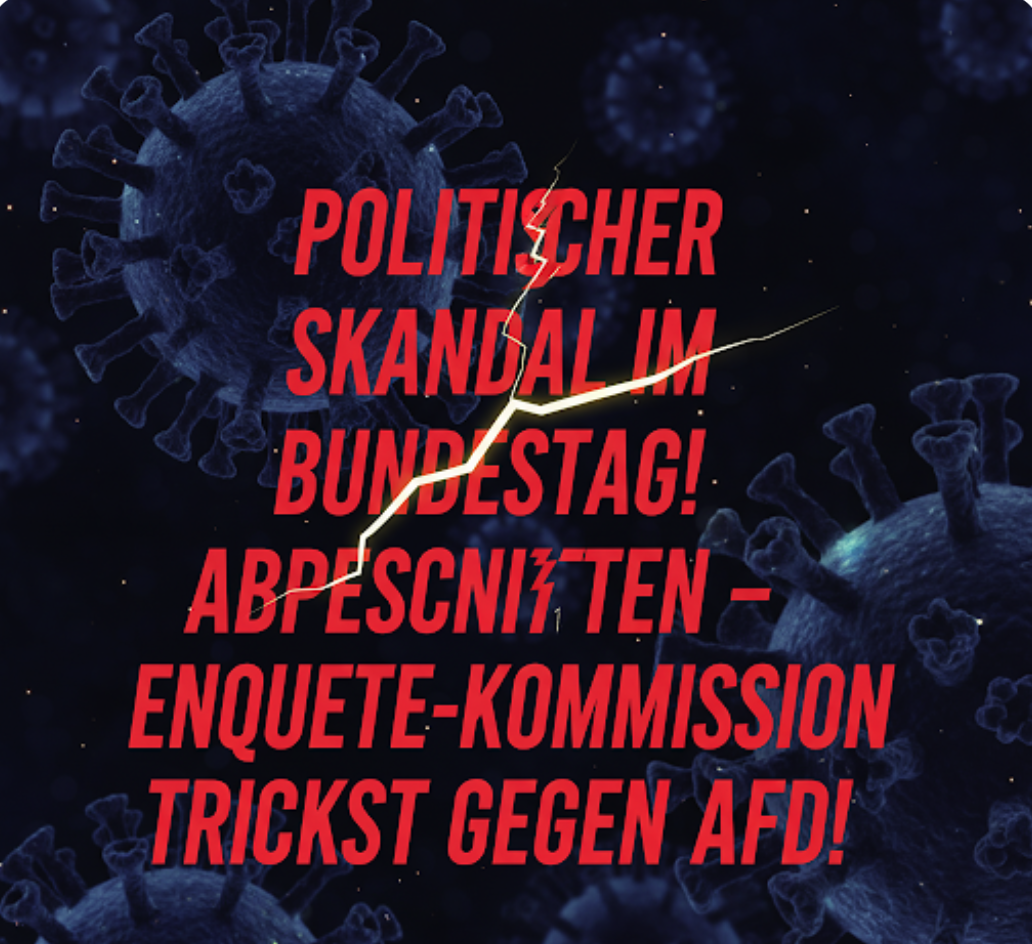 POLITISCHER SKANDAL IM BUNDESTAG! OPPOSITION ABGESCHNITTEN – ENQUETE-KOMMISSION TRICKST GEGEN AFD!