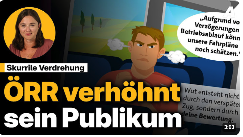 Bahn-Chaos eingebildet? ÖRR belehrt seine Zuschauer!