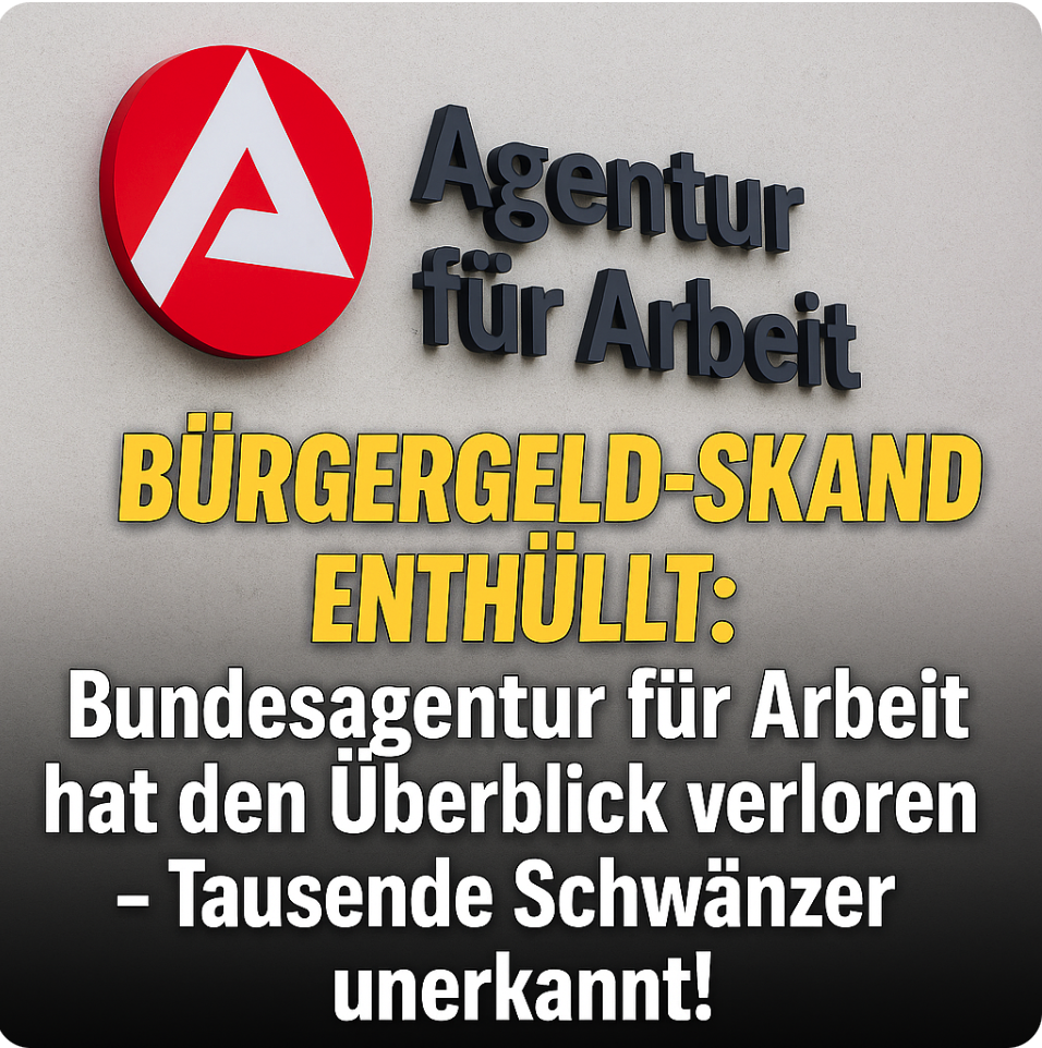 BÜRGERGELD-SKANDAL ENTHÜLLT: Bundesagentur für Arbeit hat den Überblick verloren – Tausende Schwänzer unerkannt!