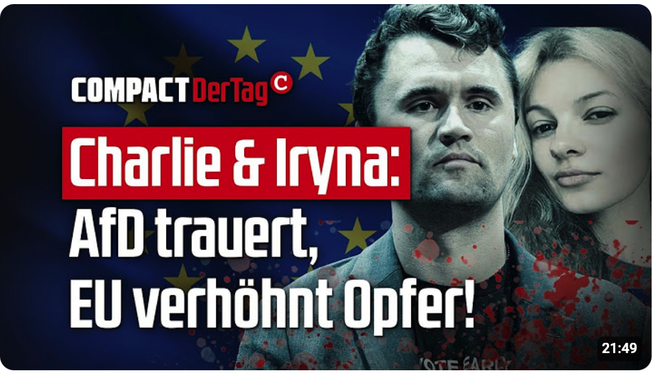 Charlie & Iryna: AfD trauert, EU verhöhnt Opfer!