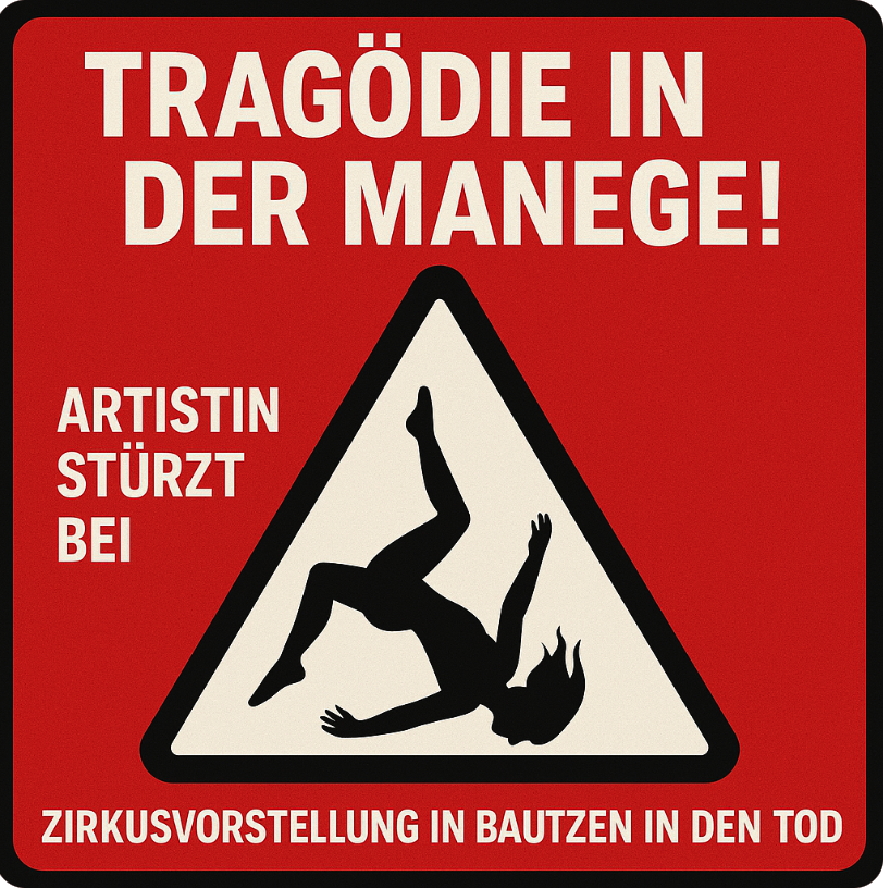 TRAGÖDIE IN DER MANEGE! ARTISTIN STÜRZT BEI ZIRKUSVORSTELLUNG IN BAUTZEN IN DEN TOD – ZUSCHAUER FLÜCHTEN SCHREIEND AUS DEM ZELT!