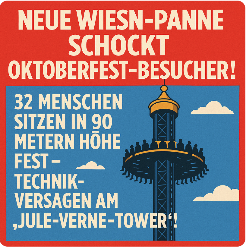 Oktoberfest: Fahrgäste hängen nach Panne minutenlang kopfüber fest