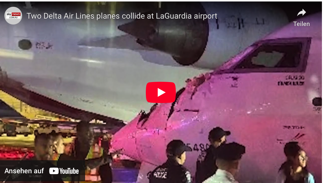 New York: Delta-Flieger kollidieren auf La Guardia-Rollfeld