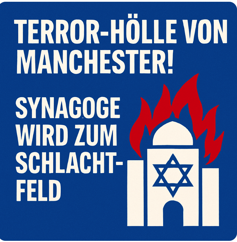 TERROR-HÖLLE VON MANCHESTER! SYNAGOGE WIRD ZUM SCHLACHTFELD – TOTE, MESSERWAHN, BOMBENALARM AM JÜDISCHEN FEIERTAG JOM KIPPUR!
