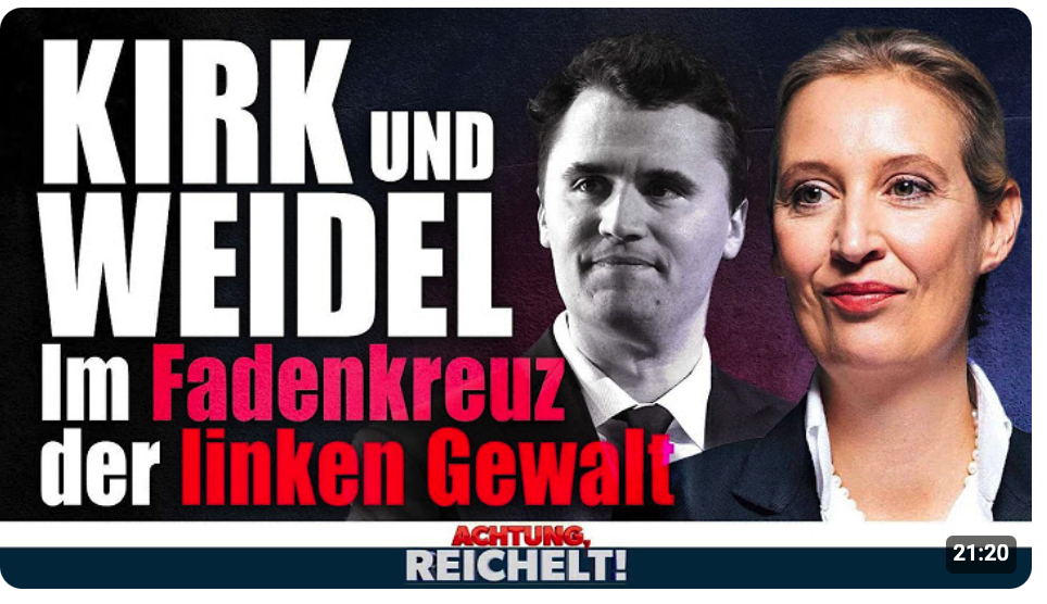 Weidel, Kirk, Stürzenberger! Die neue Gefahr der linken Gewalt! |