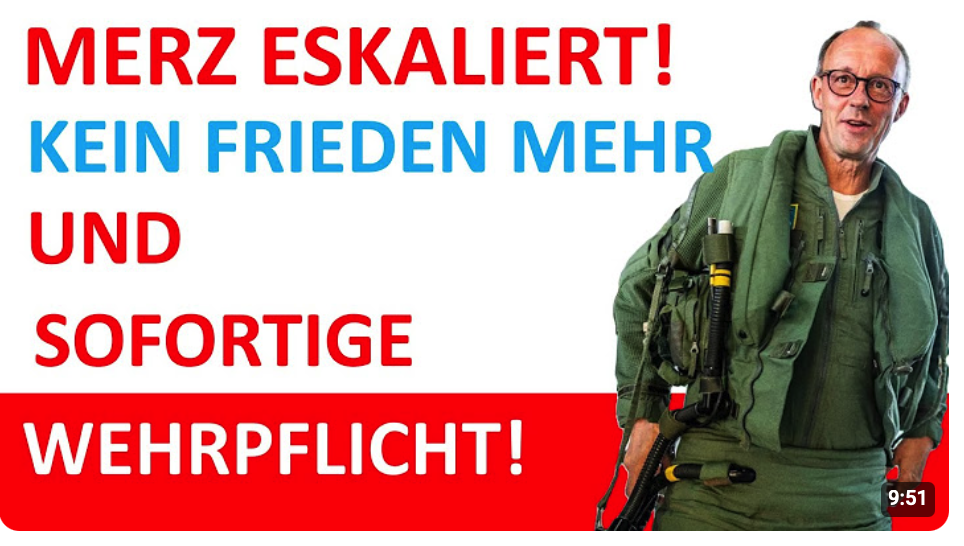 Es gibt kein Halten mehr! Sofortige Wehrpflicht!