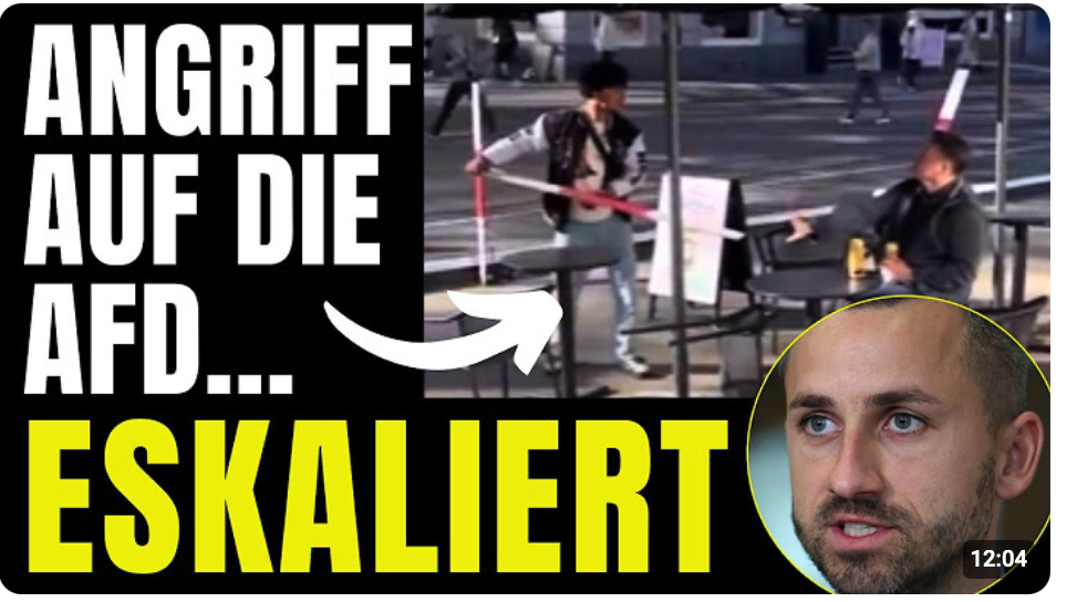 Plötzlich geht er auf ihn los! – AFD im Schock!