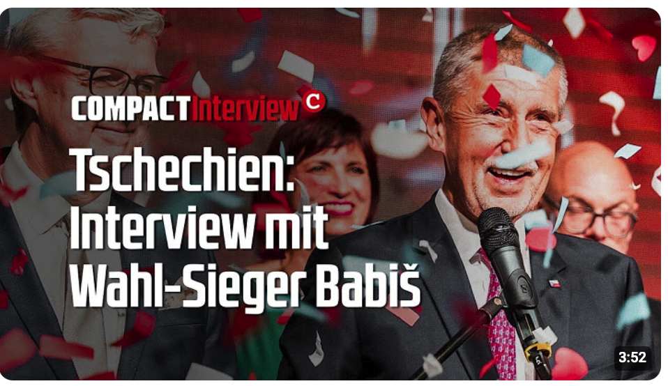 Tschechien-Wahl: Interview mit Sieger Andrej Babiš!