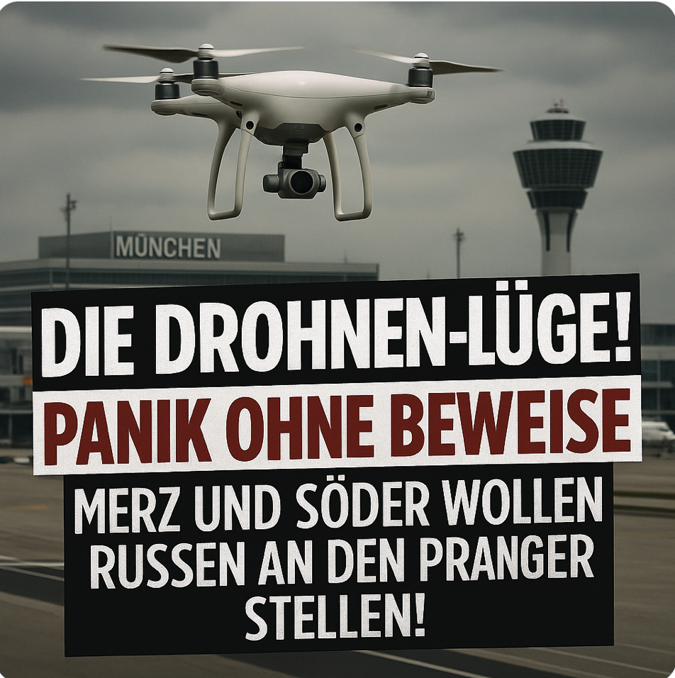 DIE DROHNEN-LÜGE! PANIK OHNE BEWEISE – MERZ UND SÖDER WOLLEN RUSSEN AN DEN PRANGER STELLEN!
