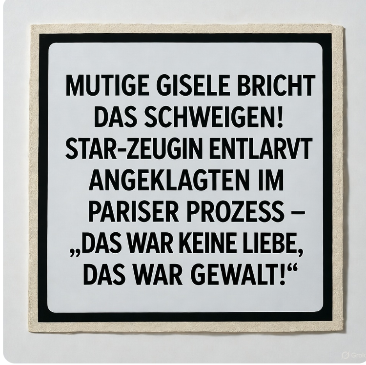 MUTIGE GISÈLE BRICHT DAS SCHWEIGEN! STAR-ZEUGIN ENTLARVT ANGEKLAGTEN IM PARISER PROZESS – „DAS WAR KEINE LIEBE, DAS WAR GEWALT!“