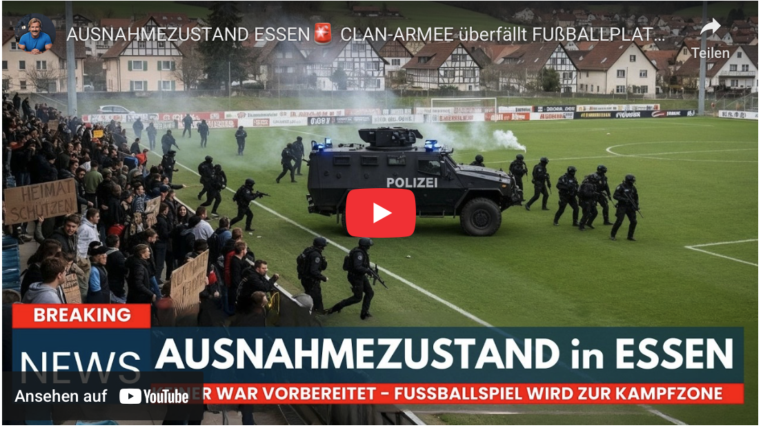AUSNAHMEZUSTAND ESSEN CLAN-ARMEE überfällt FUßBALLPLATZ ! Ermittler schlagen Alarm!