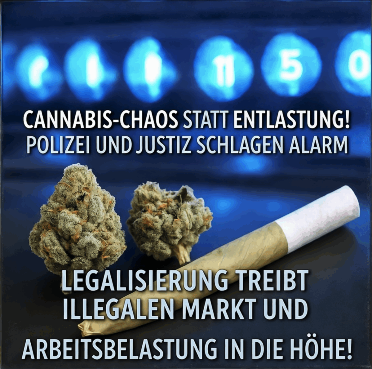 CANNABIS-CHAOS STATT ENTLASTUNG! POLIZEI UND JUSTIZ SCHLAGEN ALARM – LEGALISIERUNG TREIBT ILLEGALEN MARKT UND ARBEITSBELASTUNG IN DIE HÖHE!