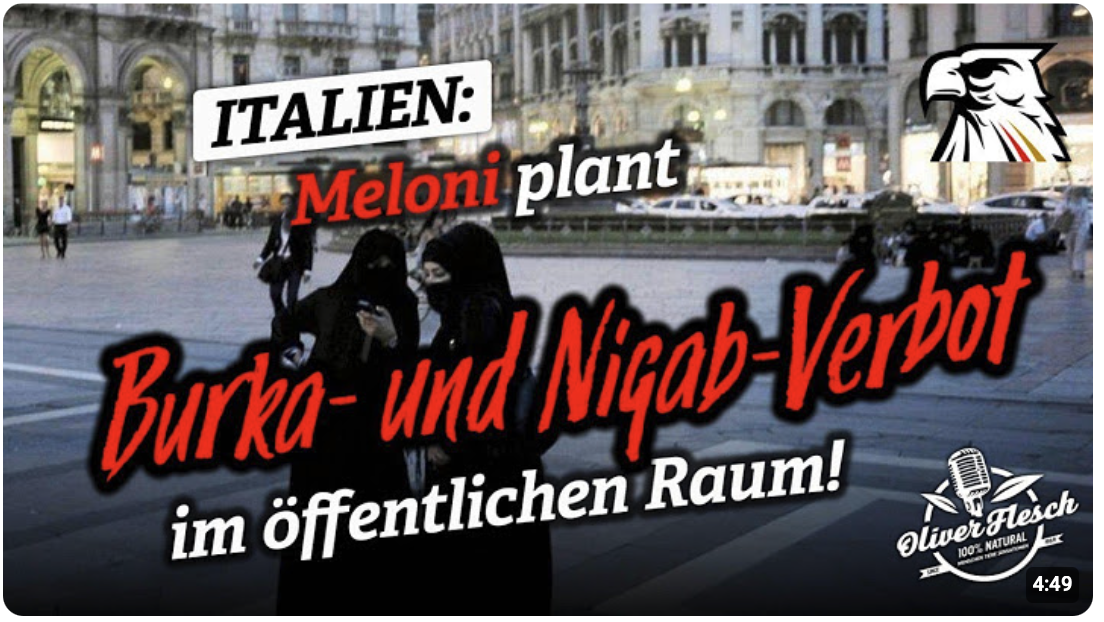 Italien: Verschleierungsverbot für Moslems kommt! | Interview mit Giovanni Deriu (Freier Journalist)