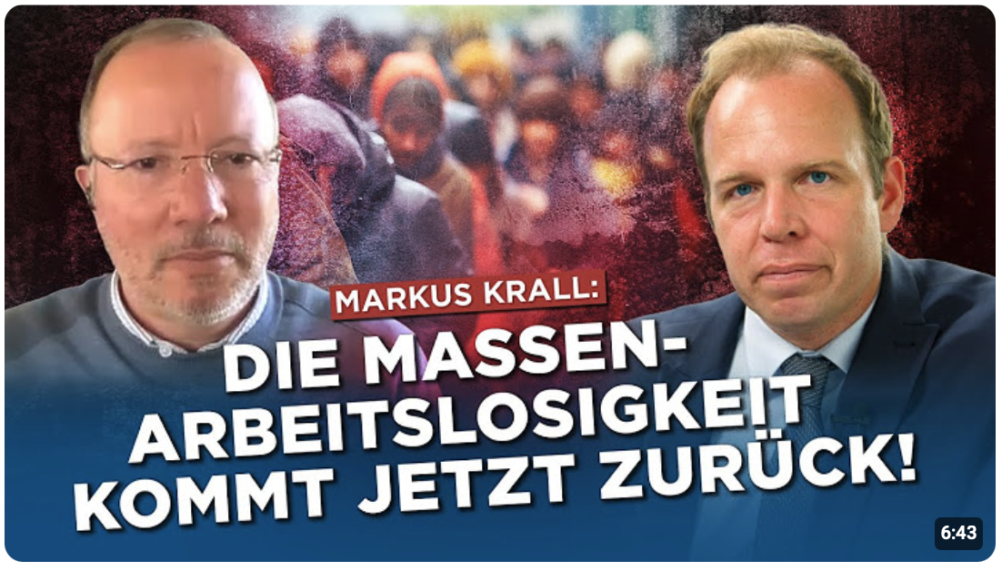 Markus Krall warnt: Massen-Arbeitslosigkeit kommt zurück, Enteignung beginnt!