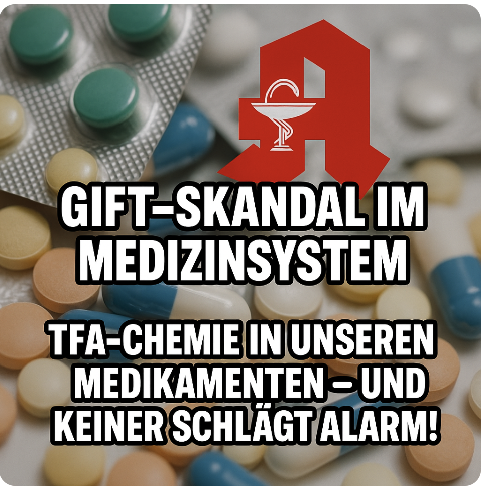GIFT-SKANDAL IM MEDIZINSYSTEM! TFA-CHEMIE IN UNSEREN MEDIKAMENTEN – UND KEINER SCHLÄGT ALARM!