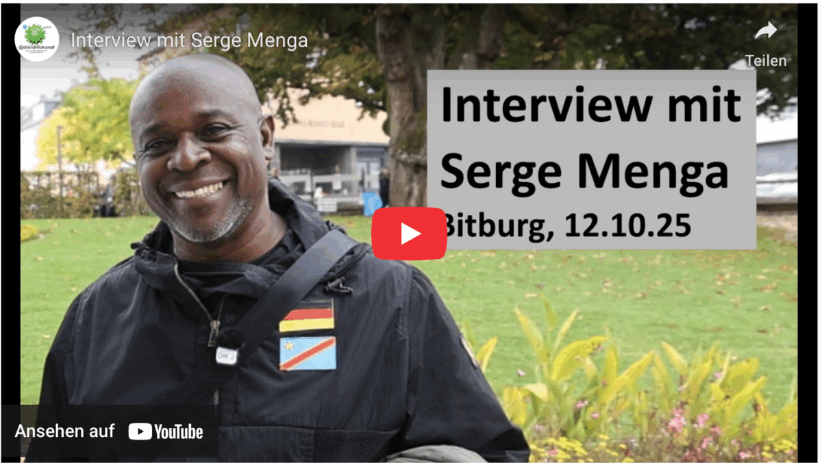 Interview mit Serge Menga am 12.10.2025 in Bitburg!