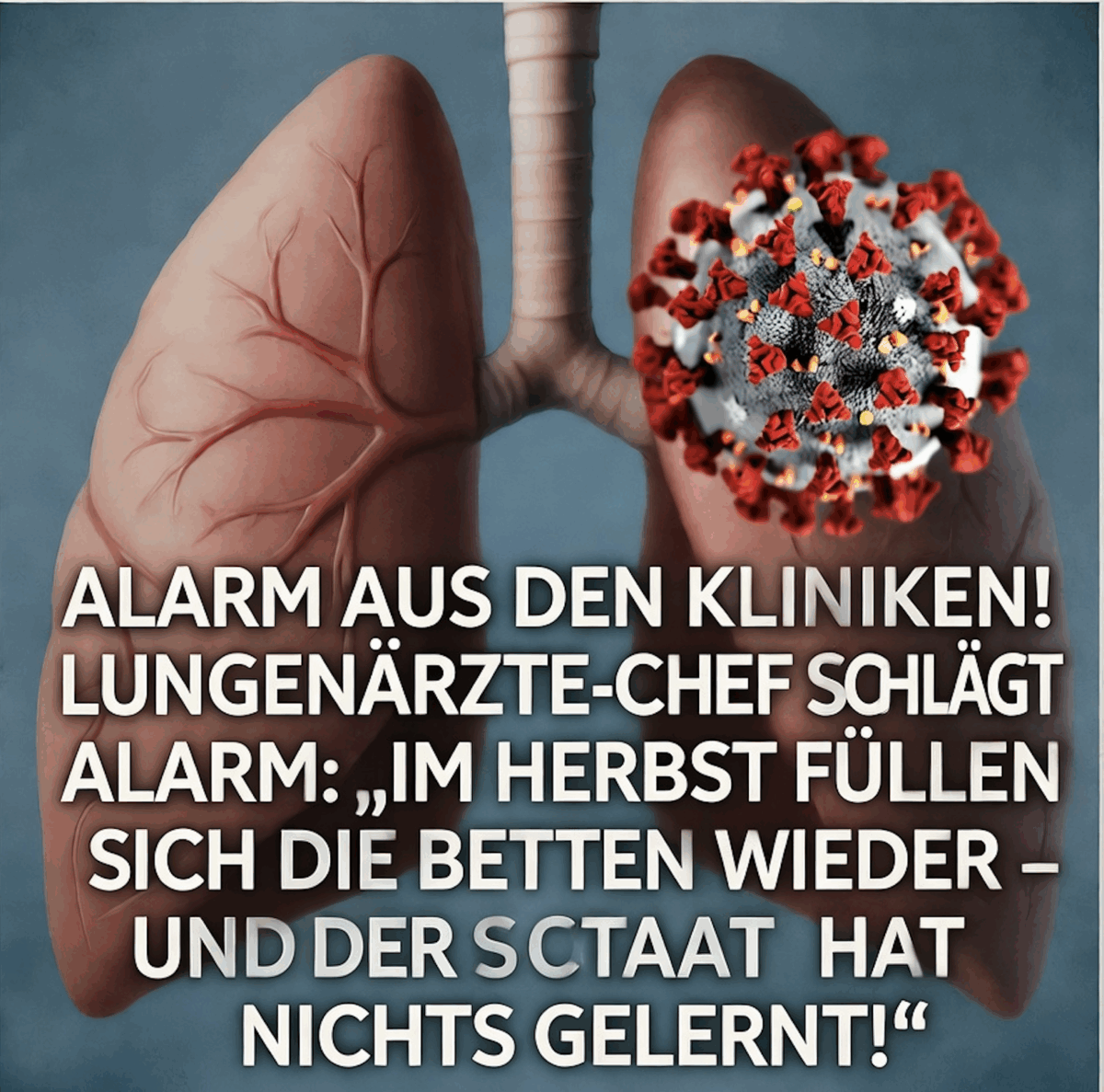 ALARM AUS DEN KLINIKEN! LUNGENÄRZTE-CHEF SCHLÄGT ALARM: „IM HERBST FÜLLEN SICH DIE BETTEN WIEDER – UND DER STAAT HAT NICHTS GELERNT!“