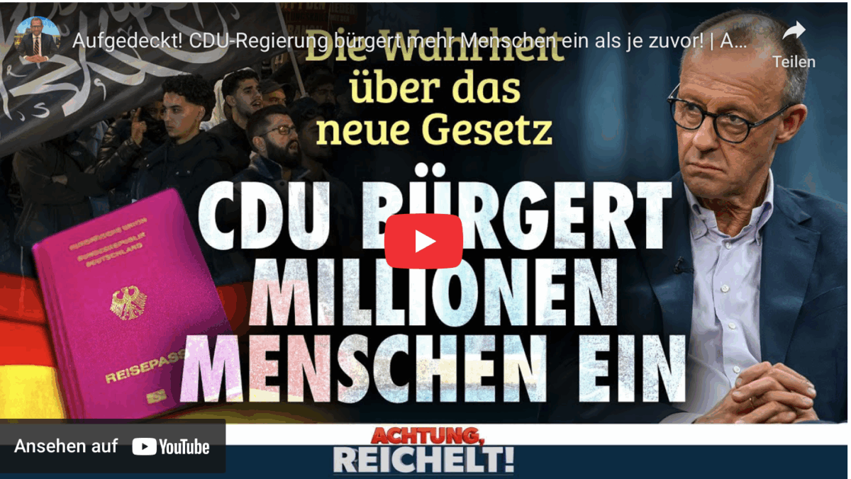 Aufgedeckt! CDU-Regierung bürgert mehr Menschen ein als je zuvor! |