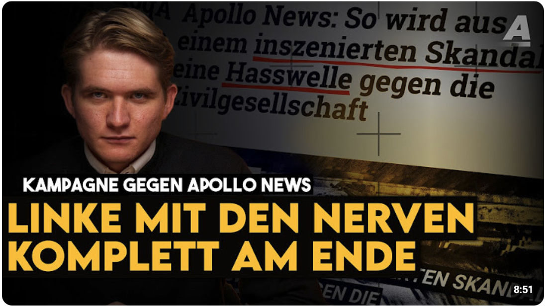 Dreistes Statement von Amadeu Antonio-Stiftung nach Kampagne gegen Apollo News