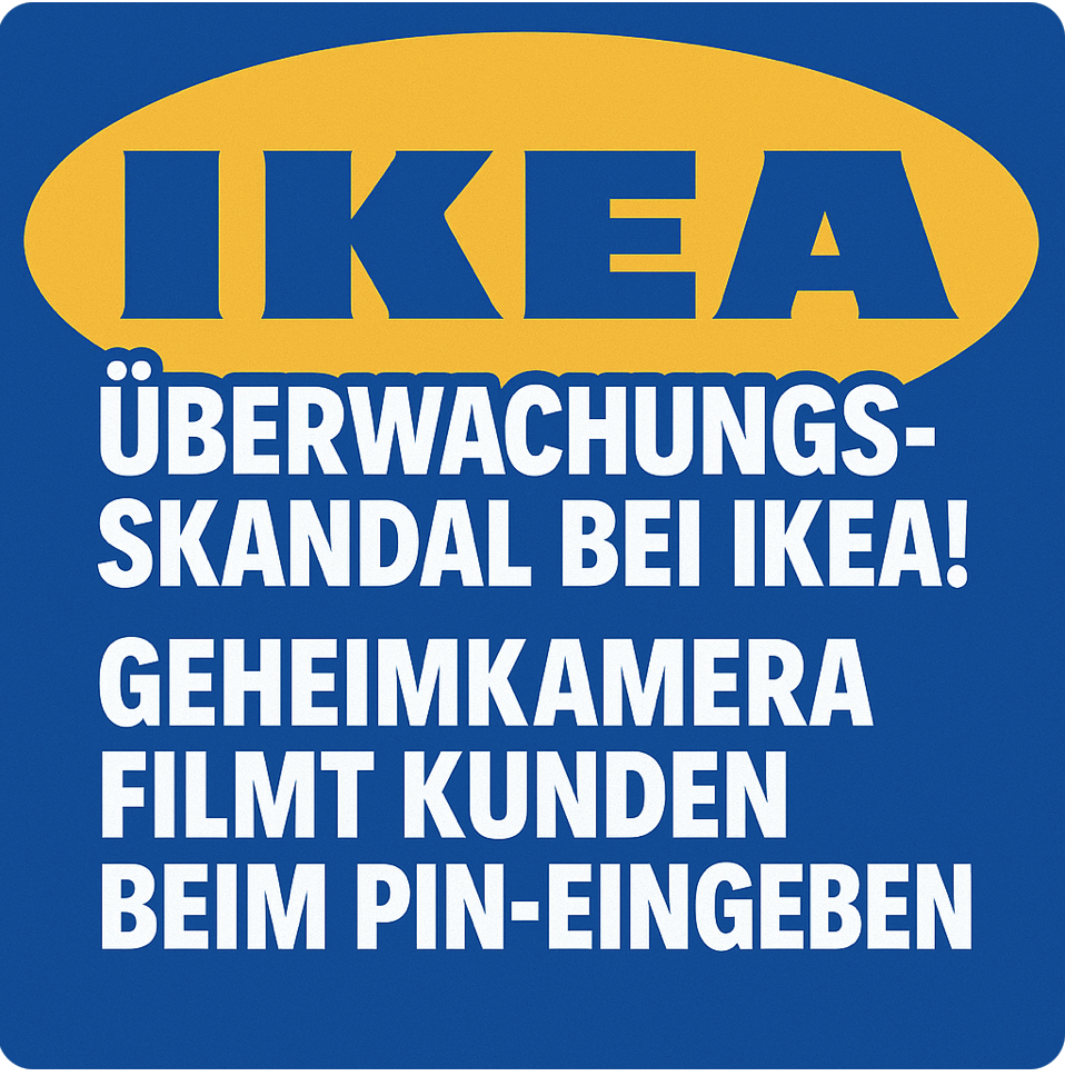 ÜBERWACHUNGS-SKANDAL BEI IKEA! GEHEIMKAMERA FILMT KUNDEN BEIM PIN-EINGEBEN – MILLIONENSTRAFE FÜR DEN MÖBELRIESEN!