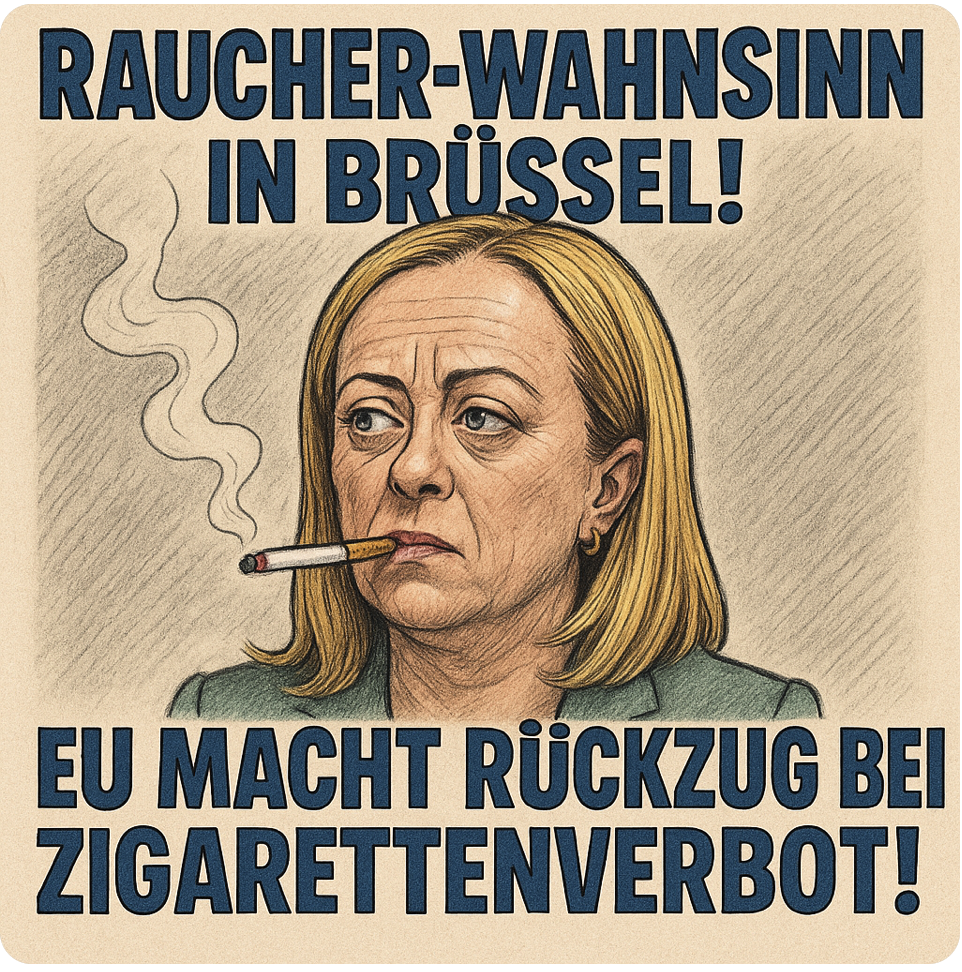 RAUCHER-WAHNSINN IN BRÜSSEL! – EU MACHT RÜCKZUG BEI ZIGARETTENVERBOT: STATT GESUNDHEITSSCHUTZ JETZT FREIE BAHN FÜR NIKOTIN-LOBBY UND FILTERMÜLL!