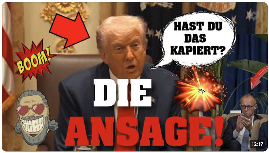 TRUMP triumphiert, MERZ hinter Topfpflanze und der ÖRR SCHÄUMT! 