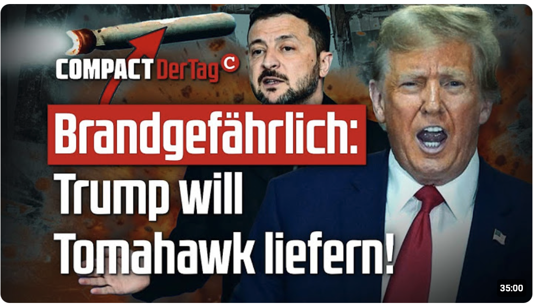 Brandgefährlich: Trump will Tomahawk liefern!