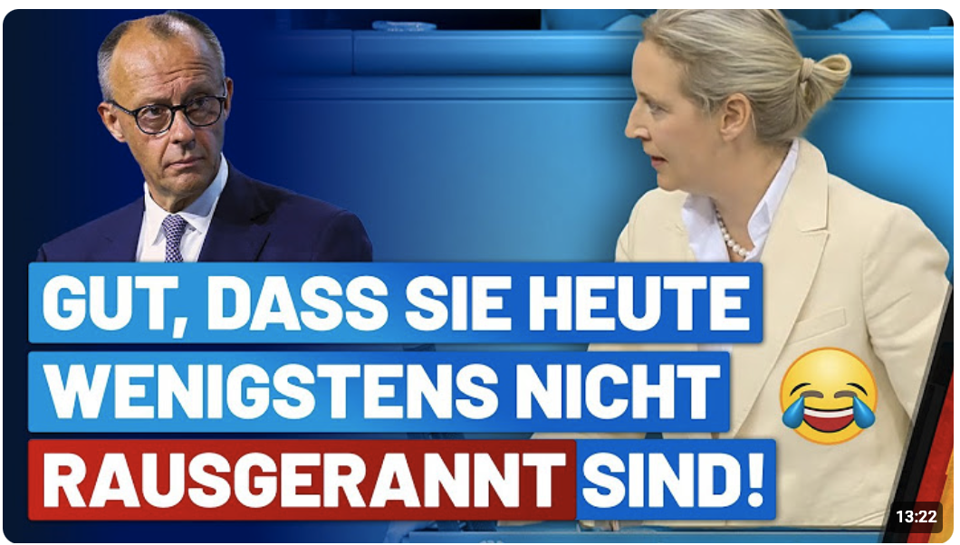 Alice Weidel zerstört Merz‘ Politik – Bundestag in Aufruhr! 