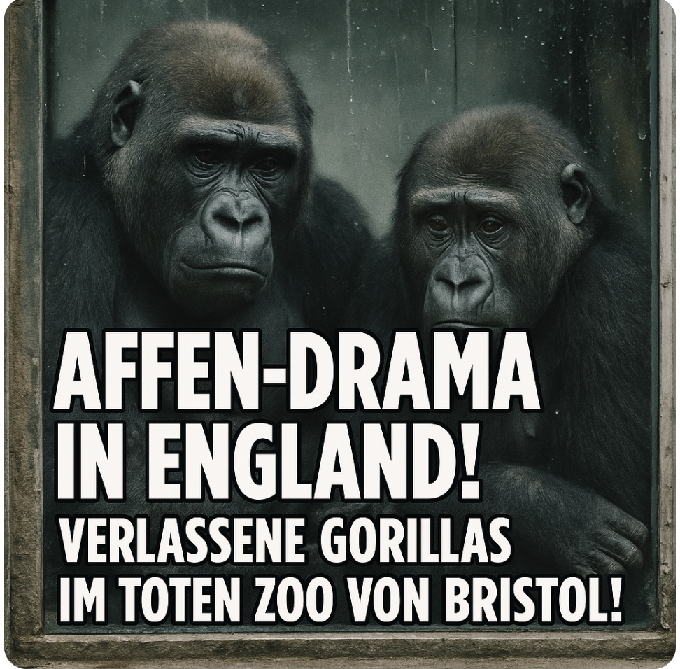 AFFEN-DRAMA IN ENGLAND! – VERLASSENE GORILLAS IM TOTEN ZOO VON BRISTOL! – TIERSCHÜTZER FILMEN DAS GRAUEN IN VERFALLENEM AFFENHAUS!