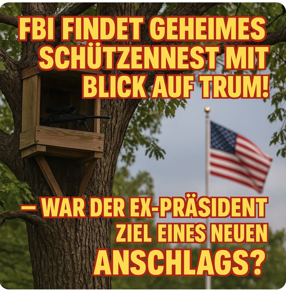 ATTENTATS-ALARM IN PALM BEACH! – FBI FINDET GEHEIMES SCHÜTZENNEST MIT BLICK AUF TRUMP! – WAR DER EX-PRÄSIDENT ZIEL EINES NEUEN ANSCHLAGS?
