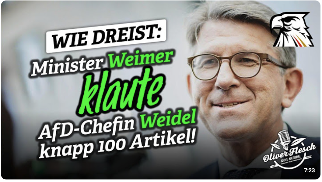 Plagiatsaffäre um Minister Weimer: Wann tritt er zurück? | Daniel Matissek („Ansage!“) im Gespräch