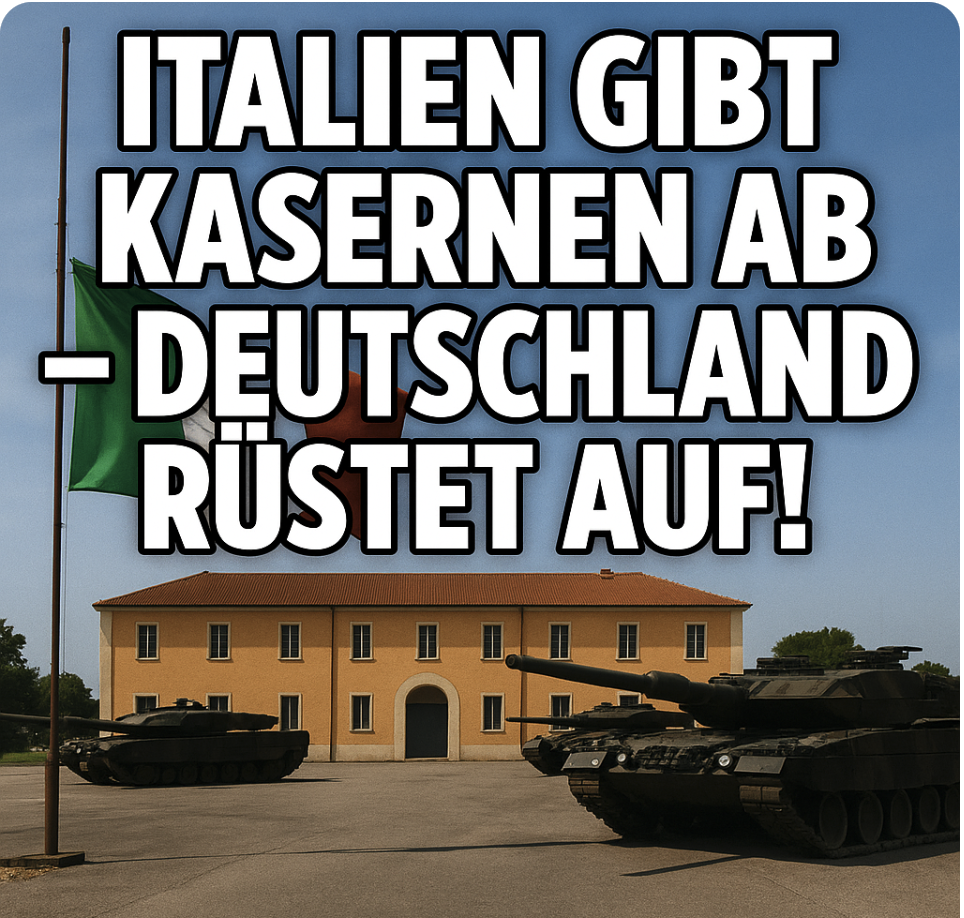 ITALIEN GIBT KASERNEN AB – DEUTSCHLAND RÜSTET AUF! Italien setzt auf Entspannung – Deutschland auf Eskalation!