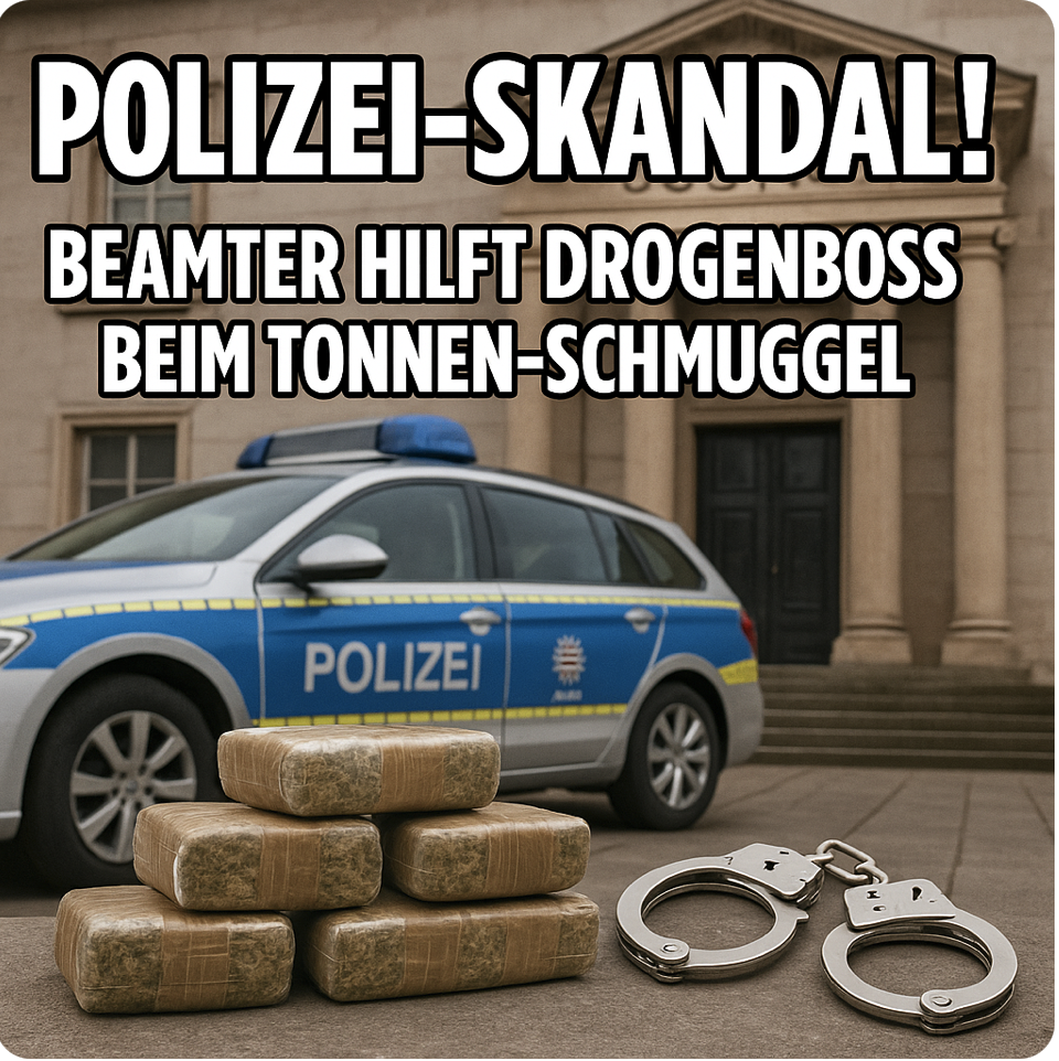 POLIZEI-SKANDAL  IN  HESSEN  VON GIGANTISCHEM  AUSMASS! – BEAMTER  SOLL DROGENBOSS  GEHEIMTIPPS  GEGEBEN HABEN – TONNENWEISE  CANNABIS  DURCH DEUTSCHLAND  GESCHLEUST!