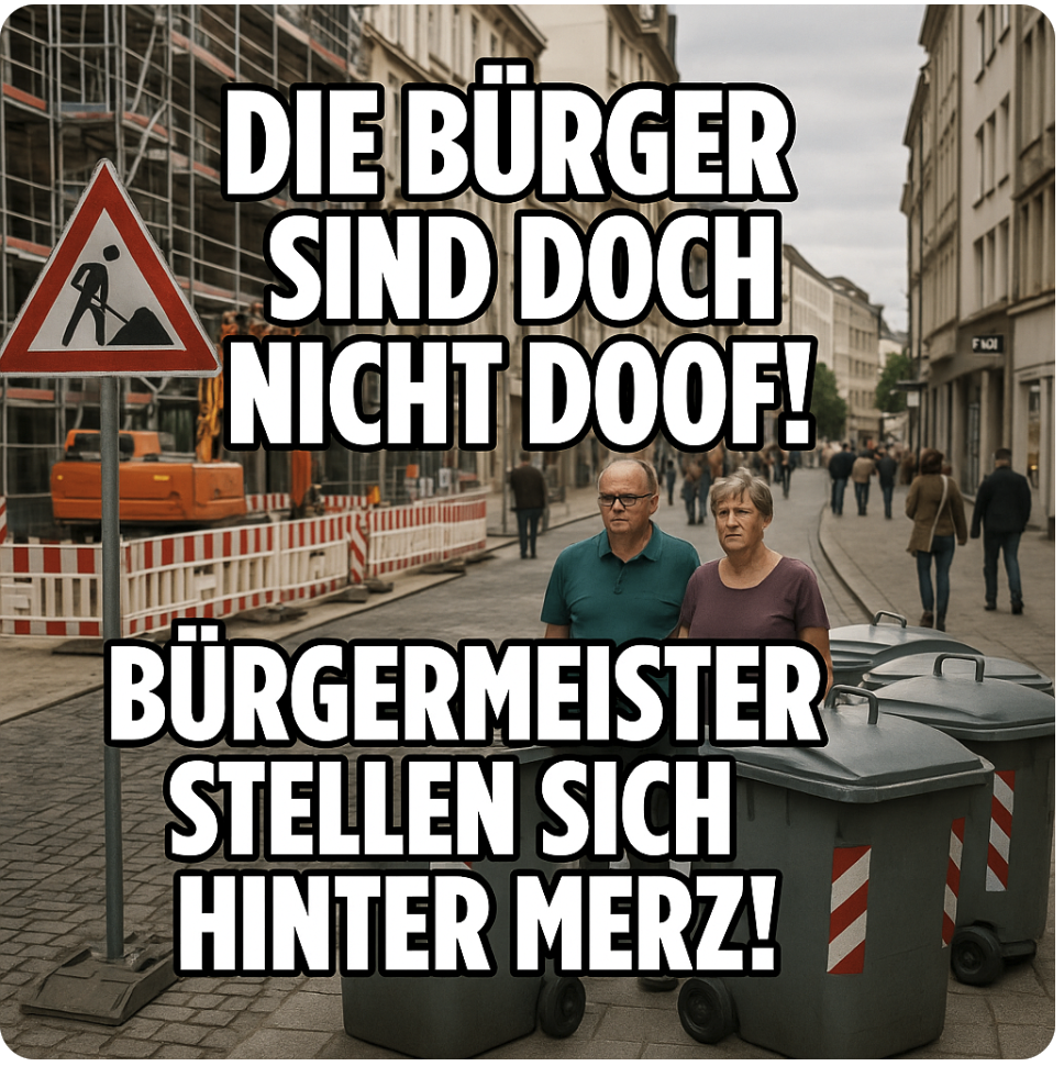 „DIE BÜRGER SIND DOCH NICHT DOOF!“ – DEUTSCHLANDS BÜRGERMEISTER STELLEN SICH HINTER MERZ – STADTBILD-DEBATTE SPALTET DIE REPUBLIK!