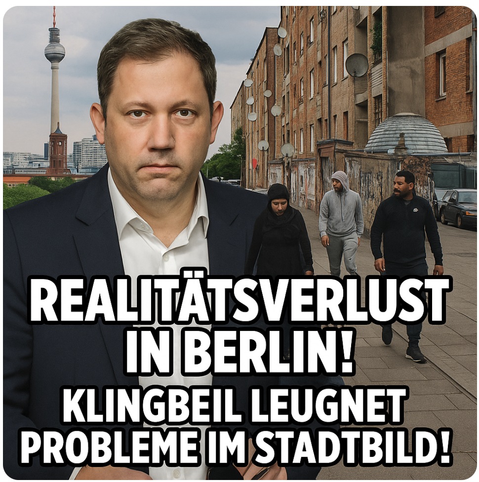 REALITÄTSVERLUST IN BERLIN! – KLINGBEIL STELLT SICH GEGEN MERZ UND LEUGNET PROBLEME IM STADTBILD!