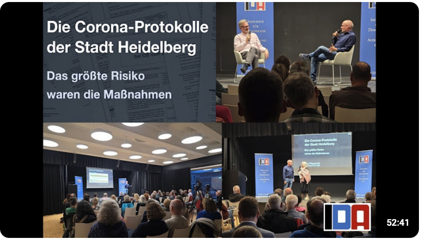 Kay Klapproth und Gunter Frank berichten über die Corona-Krisenstab-Protokolle der Stadt Heidelberg