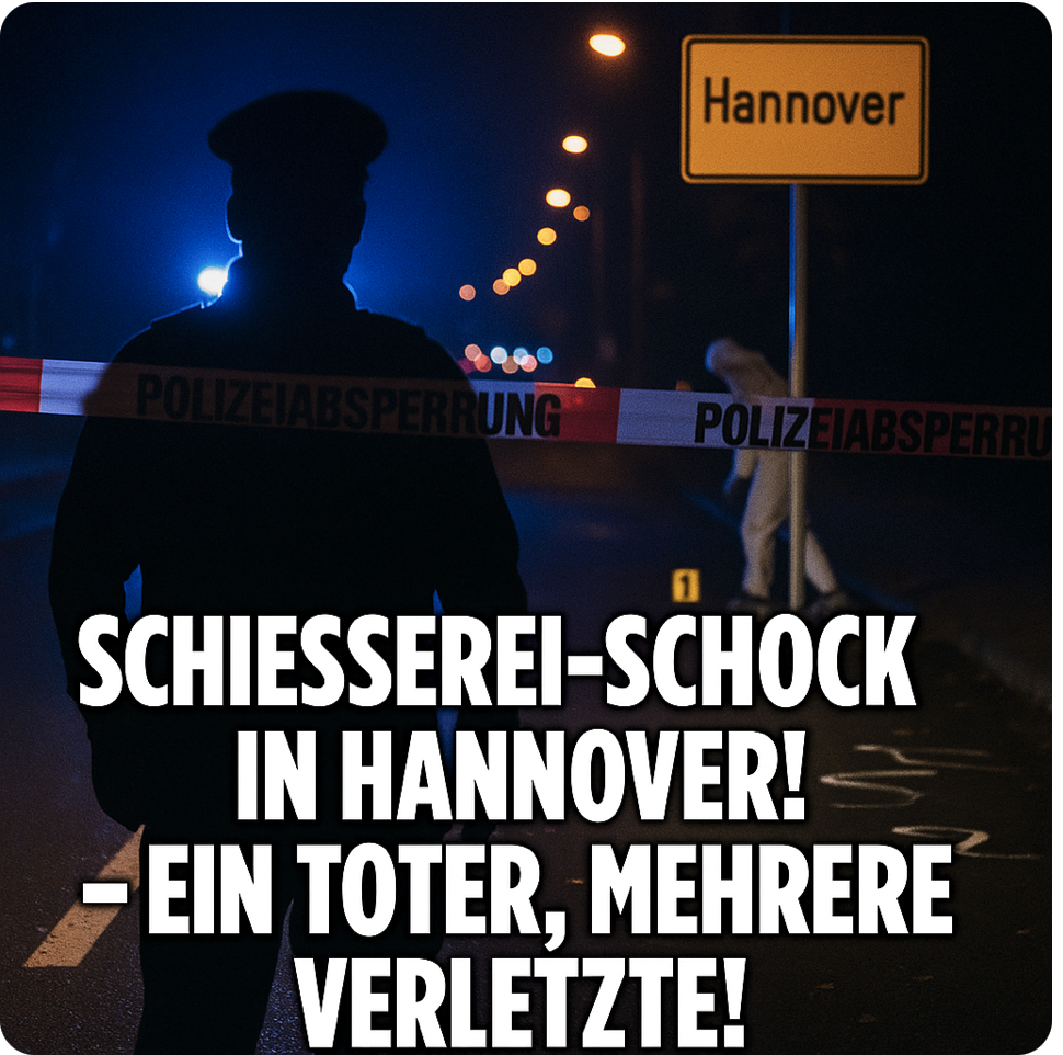 „SCHIESSEREI-SCHOCK IN HANNOVER! – EIN TÖTER, MEHRERE VERLETZTE – STADTTEIL VAHRENWALD IM AUSNAHMEZUSTAND!“
