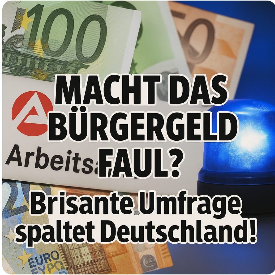 MACHT DAS BÜRGERGELD FAUL?Brisante Umfrage spaltet Deutschland – So denken Empfänger, Gering- und Gutverdiener