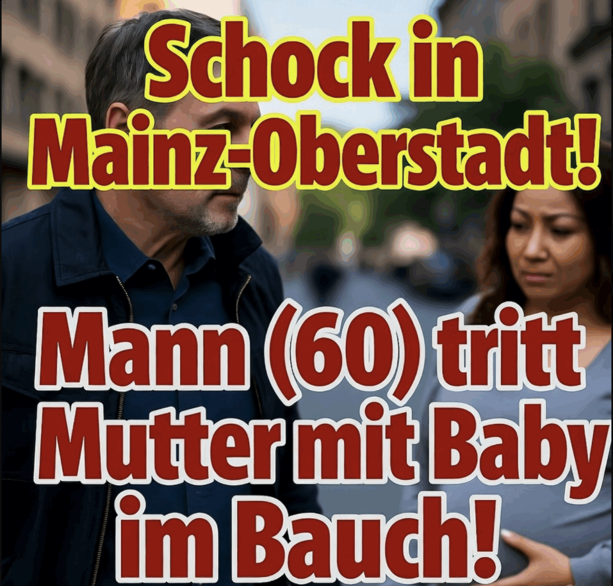 Schock in Mainz-Oberstadt! Mann (60) tritt Mutter mit Baby – brutaler Angriff entsetzt Anwohner!