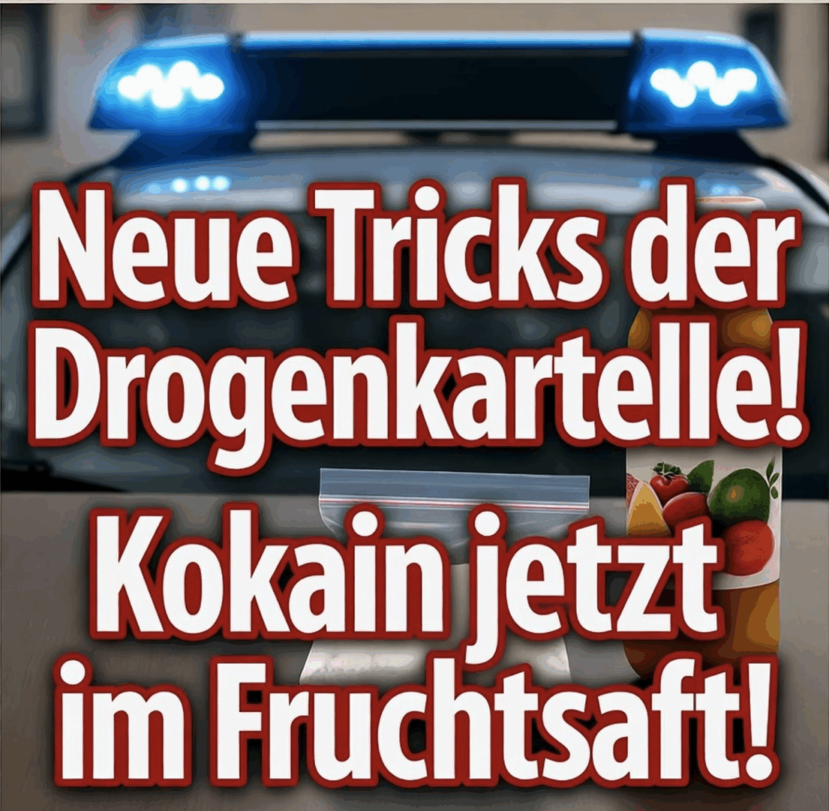 Neue Tricks der Drogenkartelle! Kokain jetzt im Fruchtsaft – Schmuggler täuschen Kontrollen mit perfider Methode!