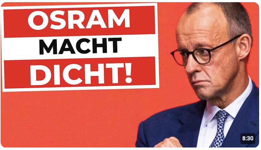OSRAM macht DICHT! GRÜNE WIRTSCHAFTSWUNDER!