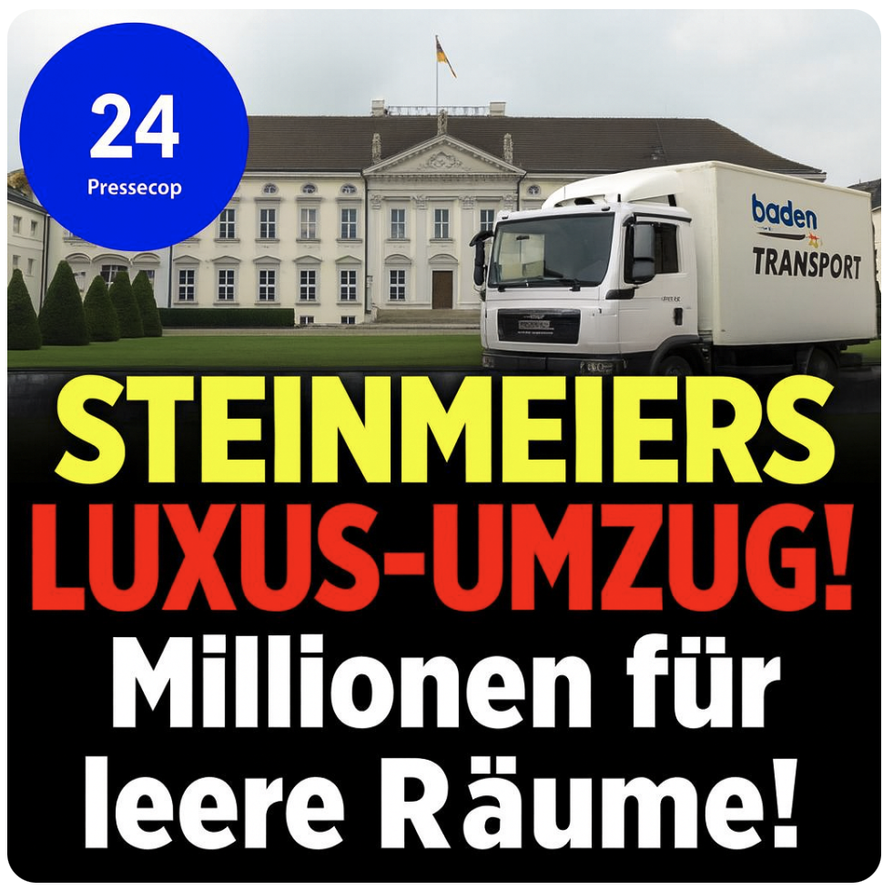 STEINMEIERS LUXUS-UMZUG! Millionen für leere Räume – Jetzt zieht der Bundespräsident aus Schloss Bellevue aus und braucht Helfer!
