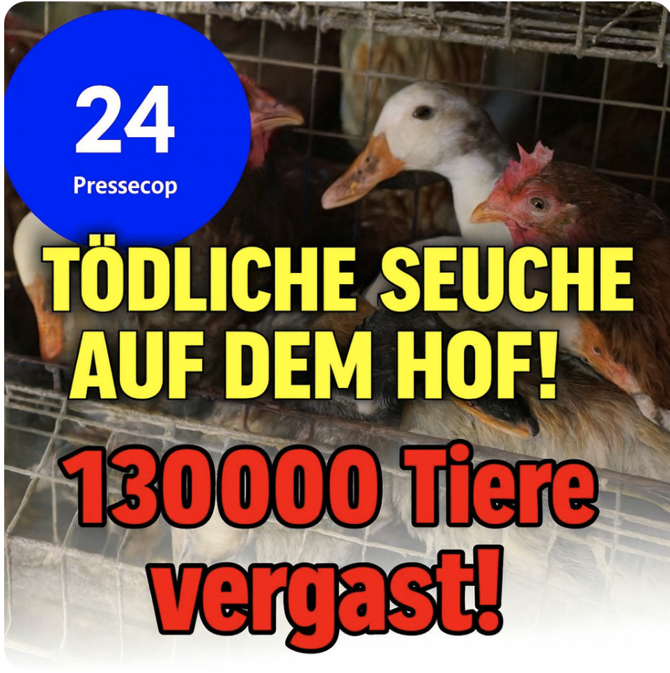 TÖDLICHE SEUCHE AUF DEM HOF!130.000 Enten und Hühner wegen Vogelgrippe vergast
