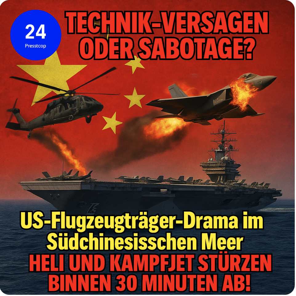 TECHNIK-VERSAGEN  ODER  SABOTAGE?  US-Flugzeugträger-Drama im Südchinesischen Meer!