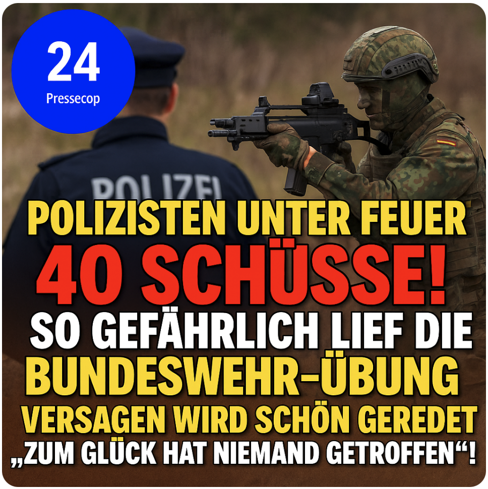 SCHUSSWAHN BEI DER BUNDESWEHR! 40 Kugeln fliegen bei Übung – Polizisten unter Feuer, Versagen wird verharmlost!